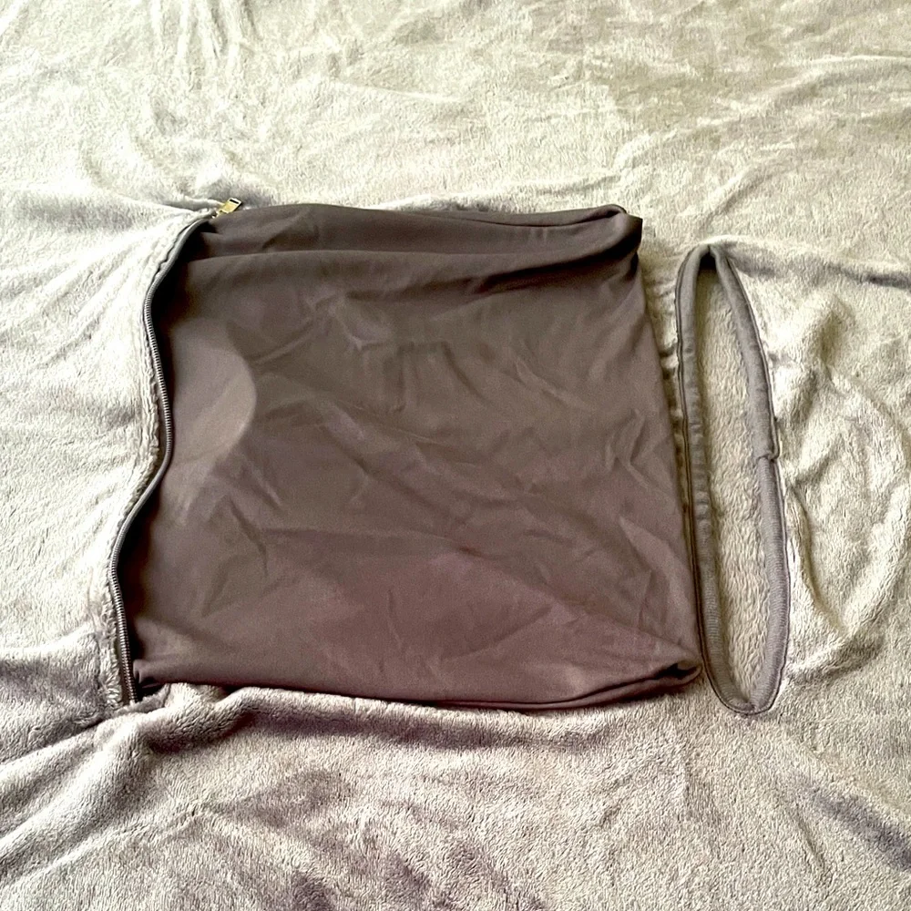 Premium Plus Travel Gray Blanket with Built in Stuff Bag Size 40” X 72”